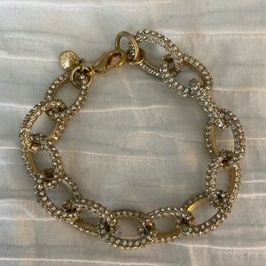 J. Crew link bracelet — good with small diamonds accents